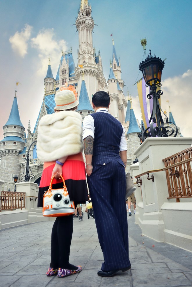 DisneyBounding - Dapper Day 2016 BB8 and R2D2 - Very Nerdy Curly