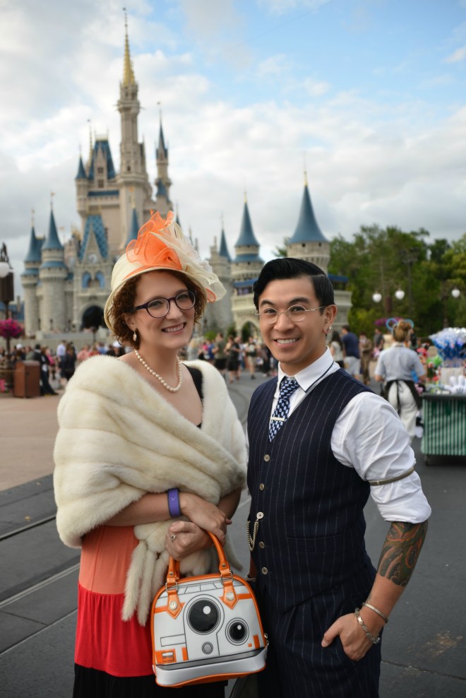 DisneyBounding - Dapper Day 2016 BB8 and R2D2 - Very Nerdy Curly